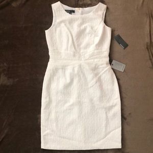 NWT Donna Ricco Sleeveless Waist Yoke Sheath Dress